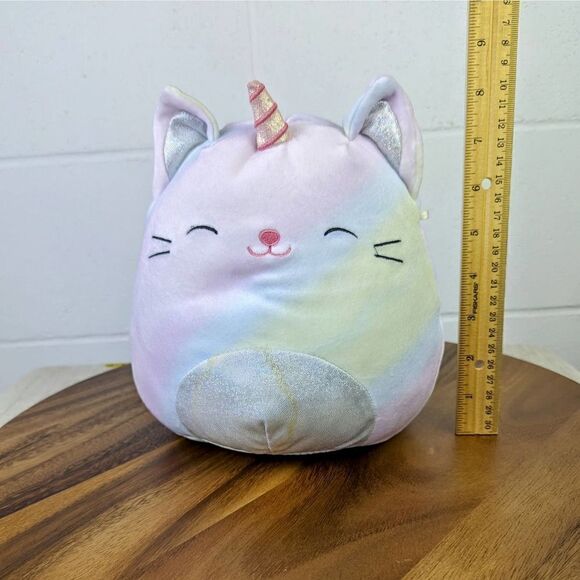 Squishmallow Cali the Rainbow Caticorn Official Kellytoy Plush 8” - Picture 6 of 6
